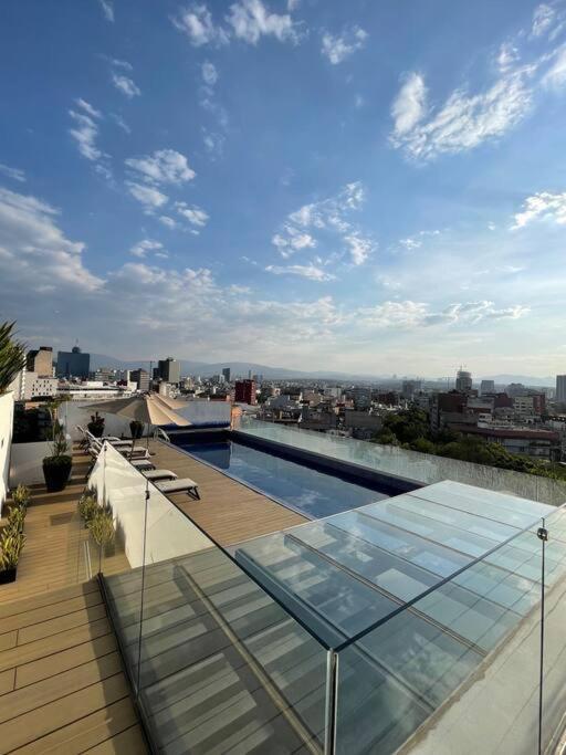 Apartamento Depto Con Alberca Zona Condesa México DF Exterior foto